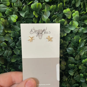 Simply Southern Gold Star Fish Studs