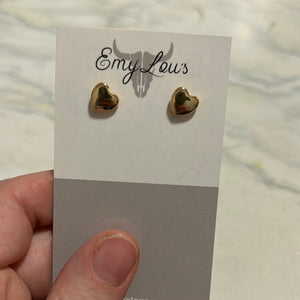 Simply Southern Gold Heart Stud
