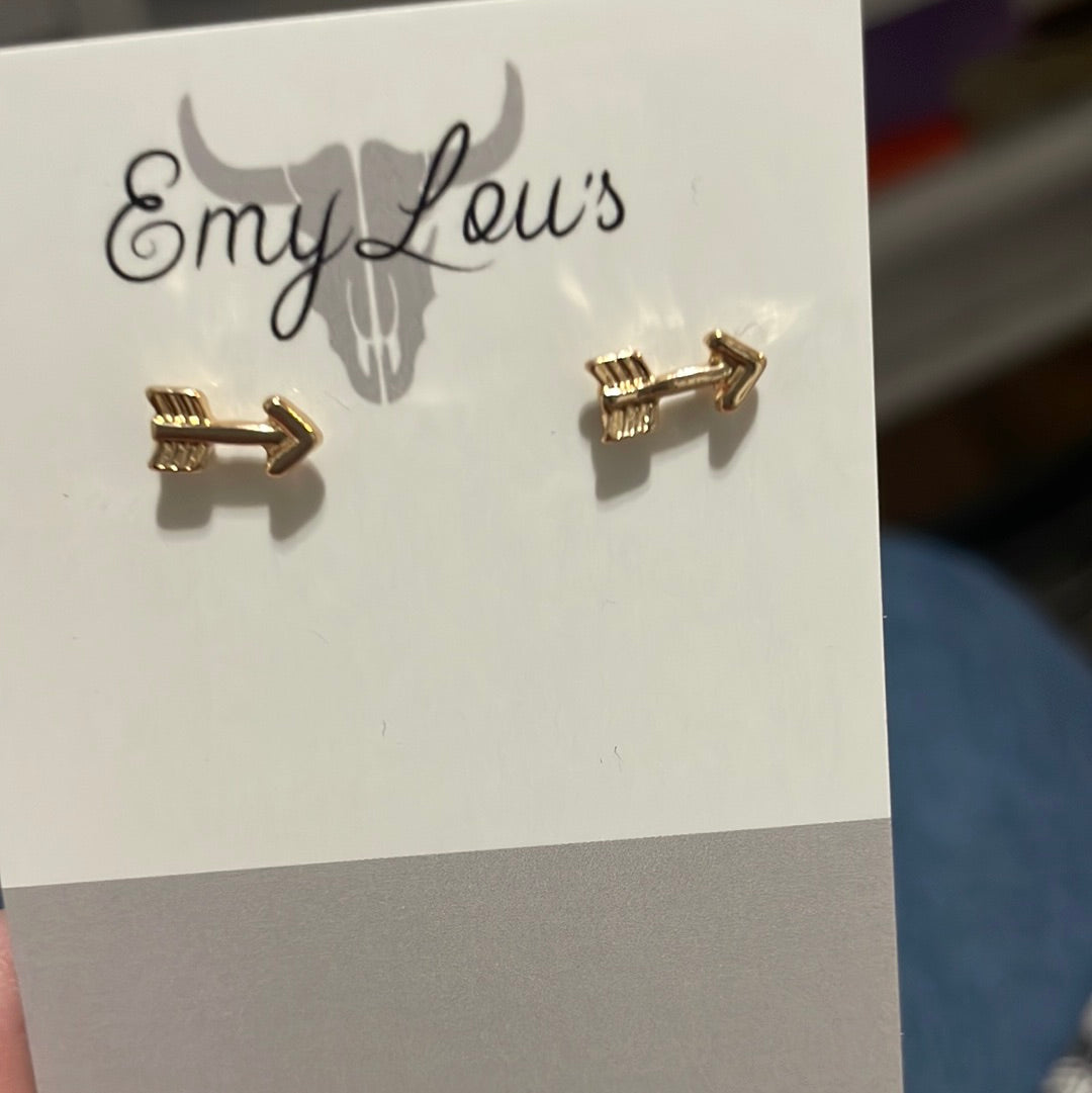 Simply Southern Gold Arrow Studs