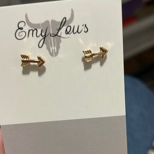 Simply Southern Gold Arrow Studs
