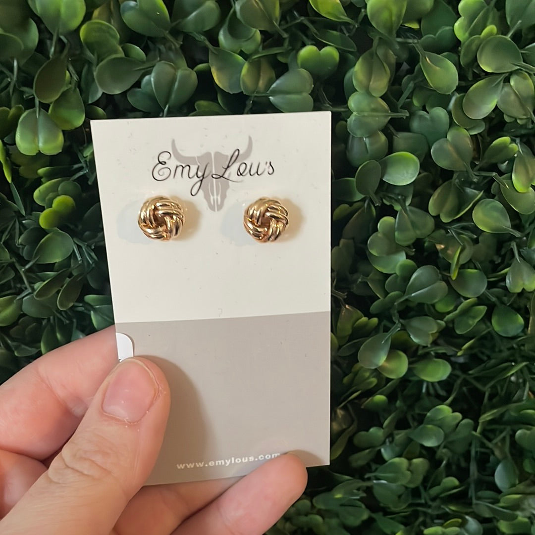Simply Southern Gold Knot Stud