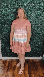 Simply Southern Tie Dye Babydoll Dress - Pink