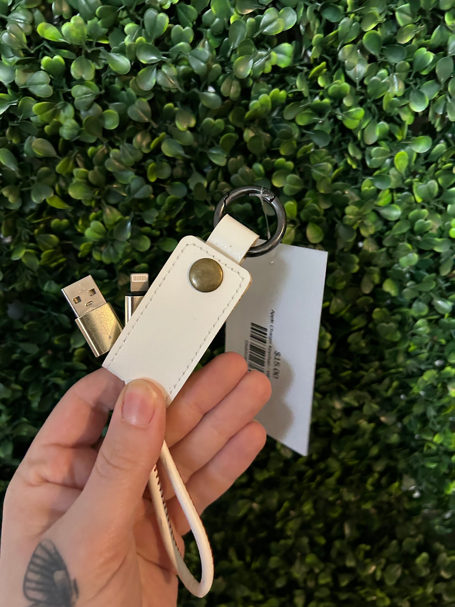 Apple Charger Keychain
