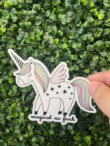 Magical AF Unicorn Sticker