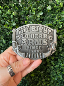 The Right to Bear Arms Belt Buckle