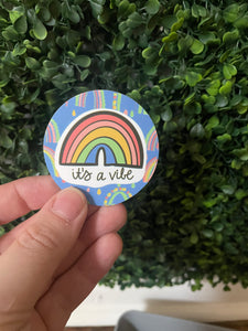 Trendy It's a Vibe Sticker