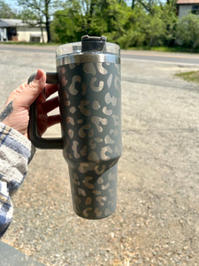 Leopard Print 40oz Tumbler