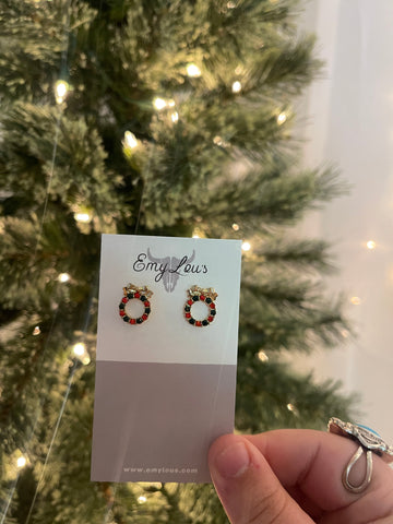 Open Wreath Studs