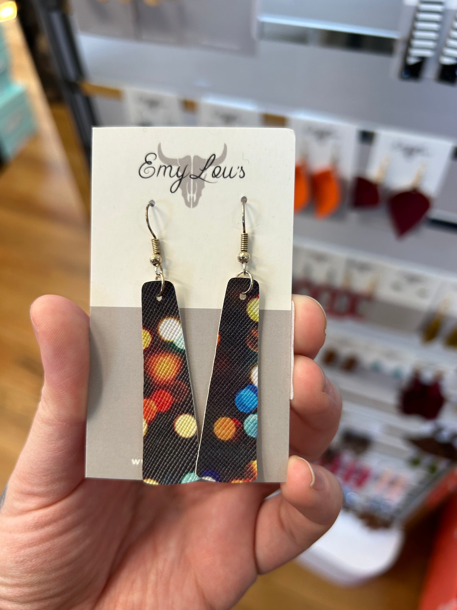 Strobe Leather Earrings