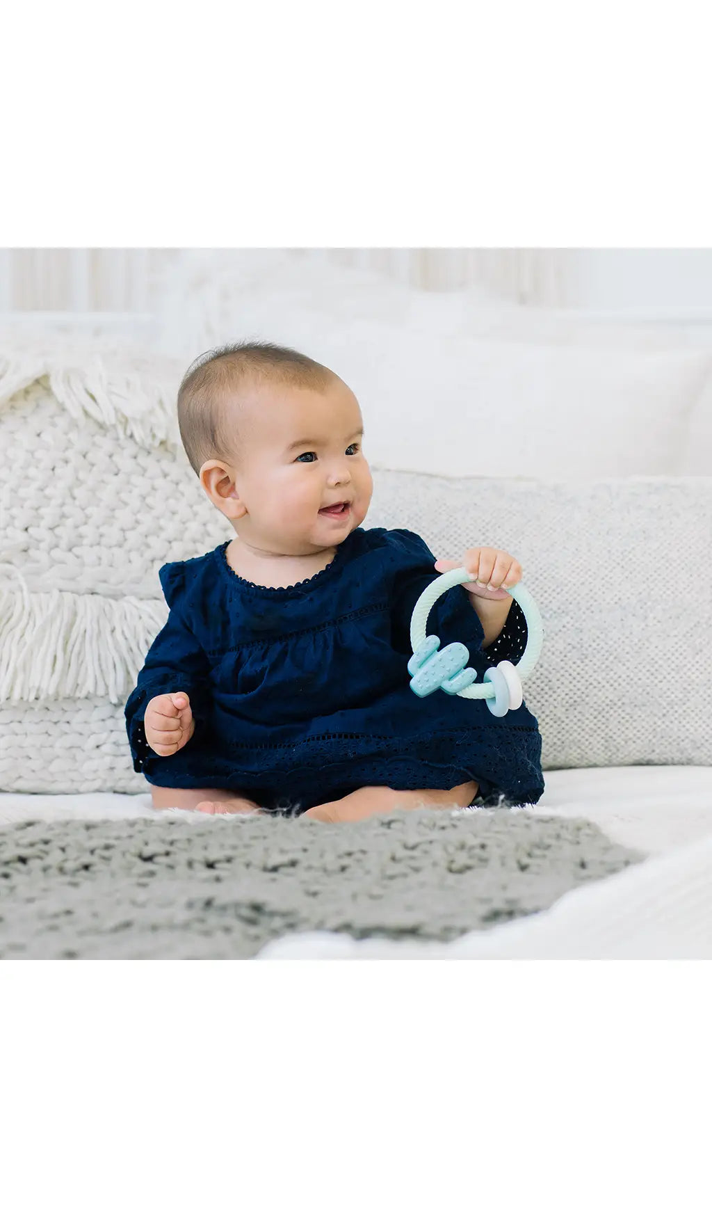 Ritzy Rattle™ Silicone Teether Rattles- Cactus