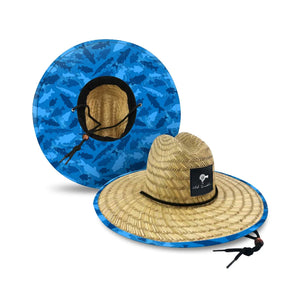 Old South Freshwater Fish Camo Straw Hat