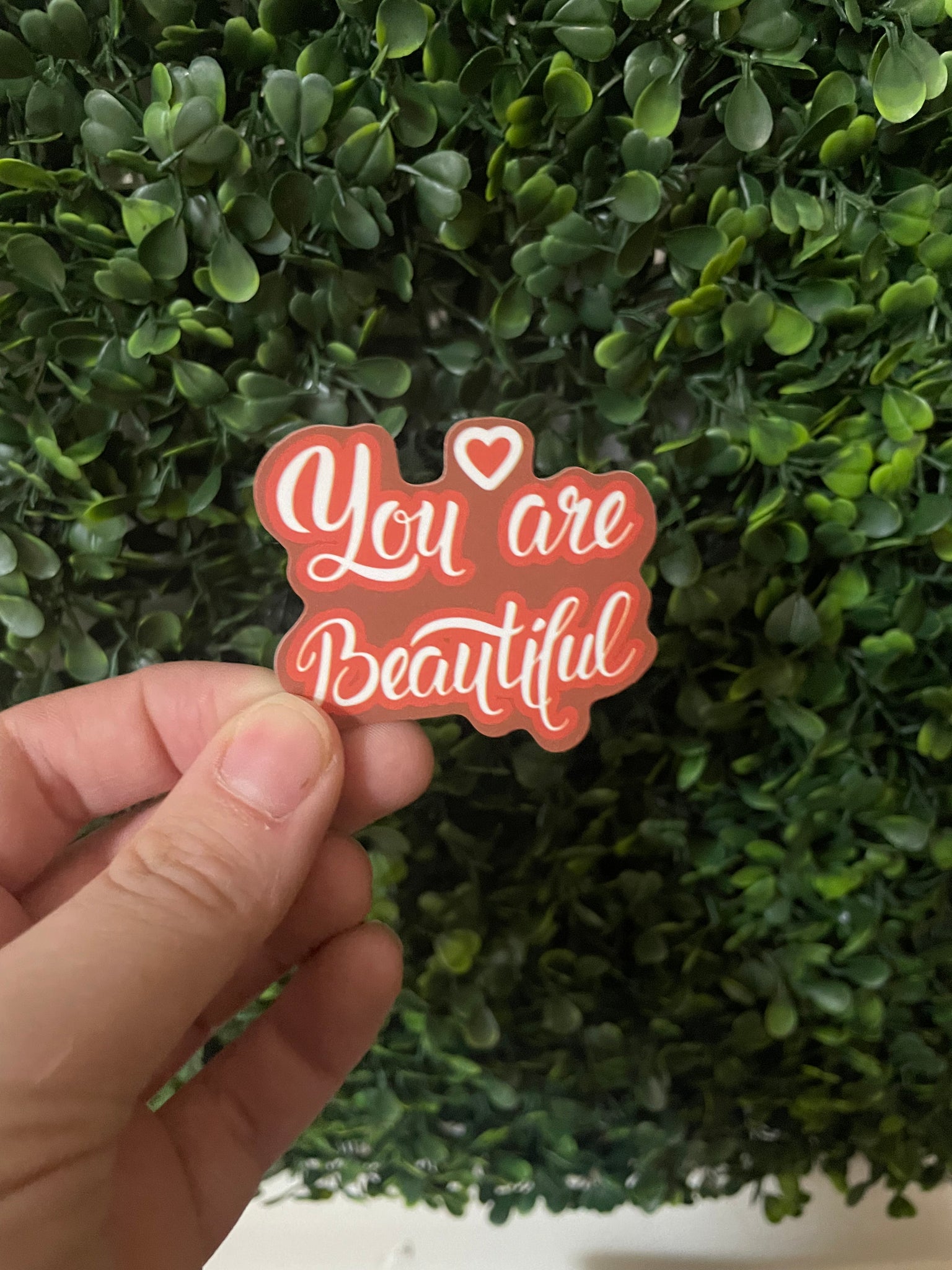 Trendy You Are Beautiful Sticker