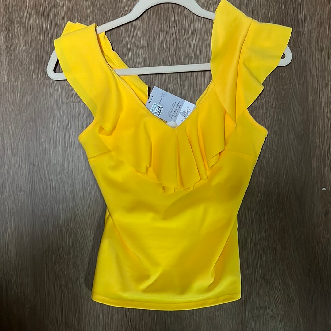 Yellow V Top