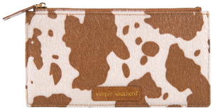 Simply Southern Zip Clutch - Cow