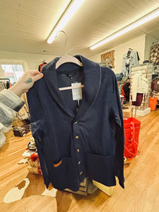 Simply Southern Men's Heather Navy Jacket