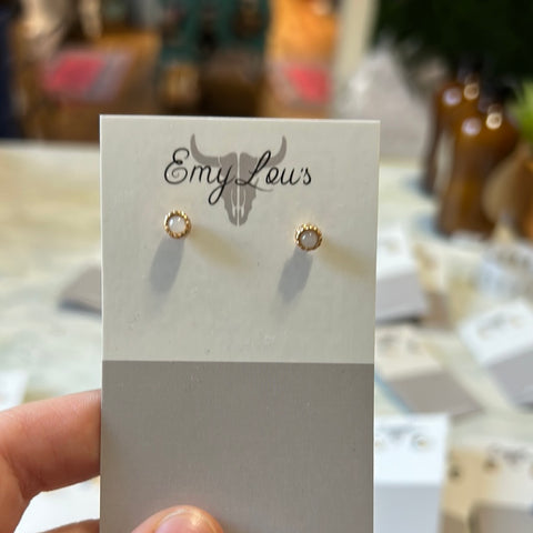 Simply Southern Gold Cloudy Mini Studs