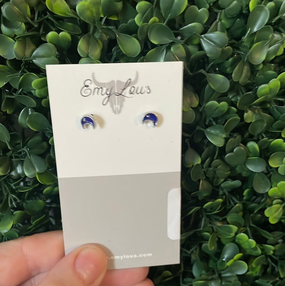 Simply Southern Navy Moon Studs