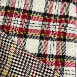 Red, Brown, Yellow Plaid Blanket Scarf
