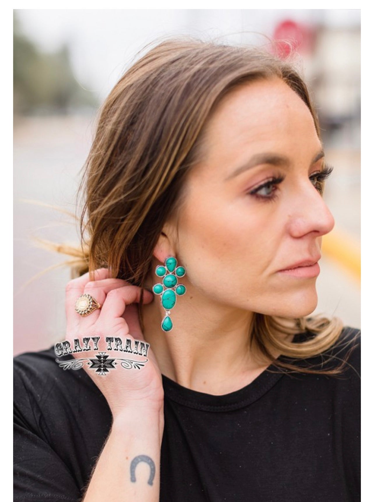 Viva Glam Earrings - Turquoise