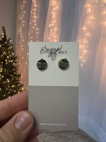 Green Ornament Studs