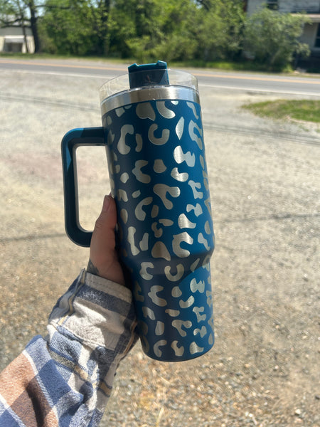 Leopard Print 40oz Tumbler