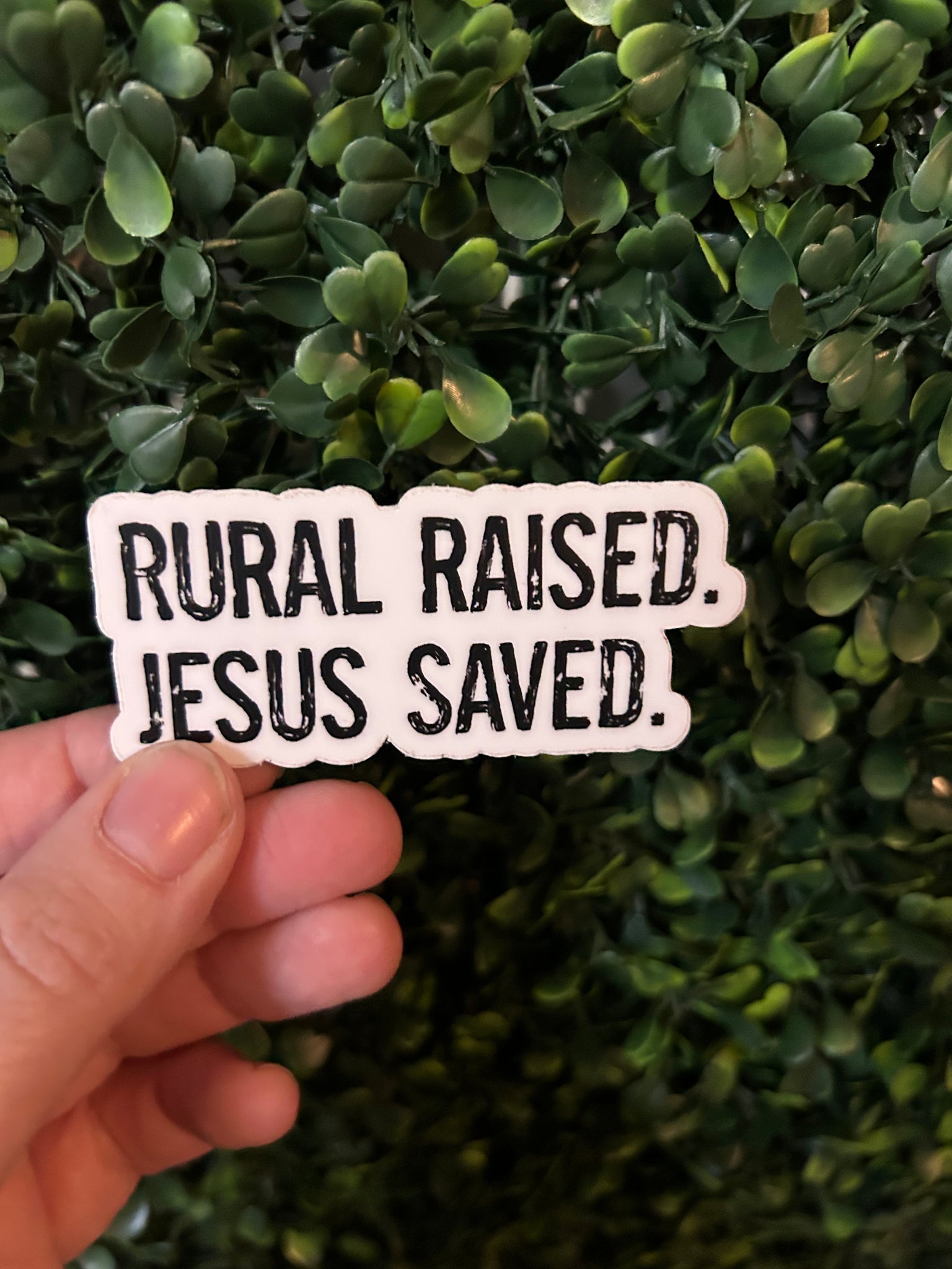 Rural Raised. Jesus Saved.