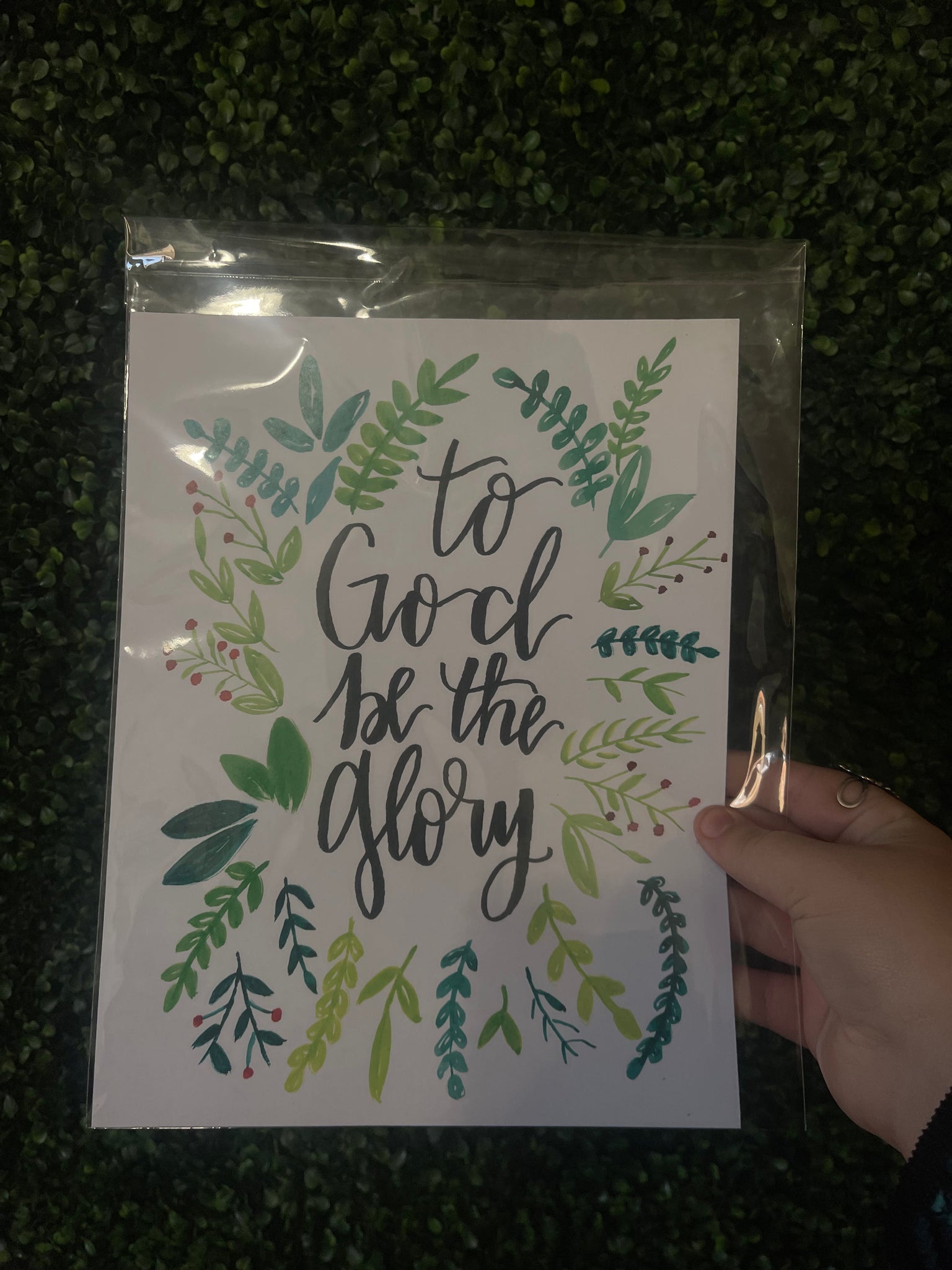 To God Be The Glory Art Print