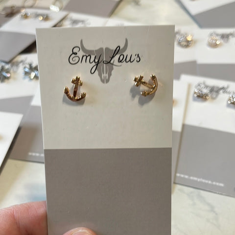 Simply Southern Gold Anchor Stud