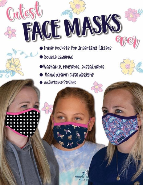 Simply Southern Youth Face Mask
