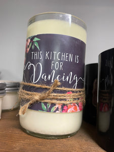 This Kitchen Is For Dancing Candle