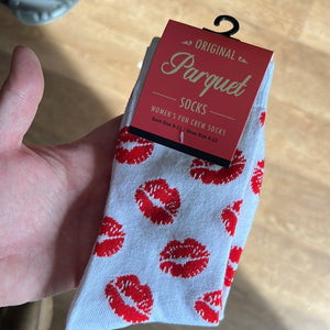 Novelty Womens Socks - Lips