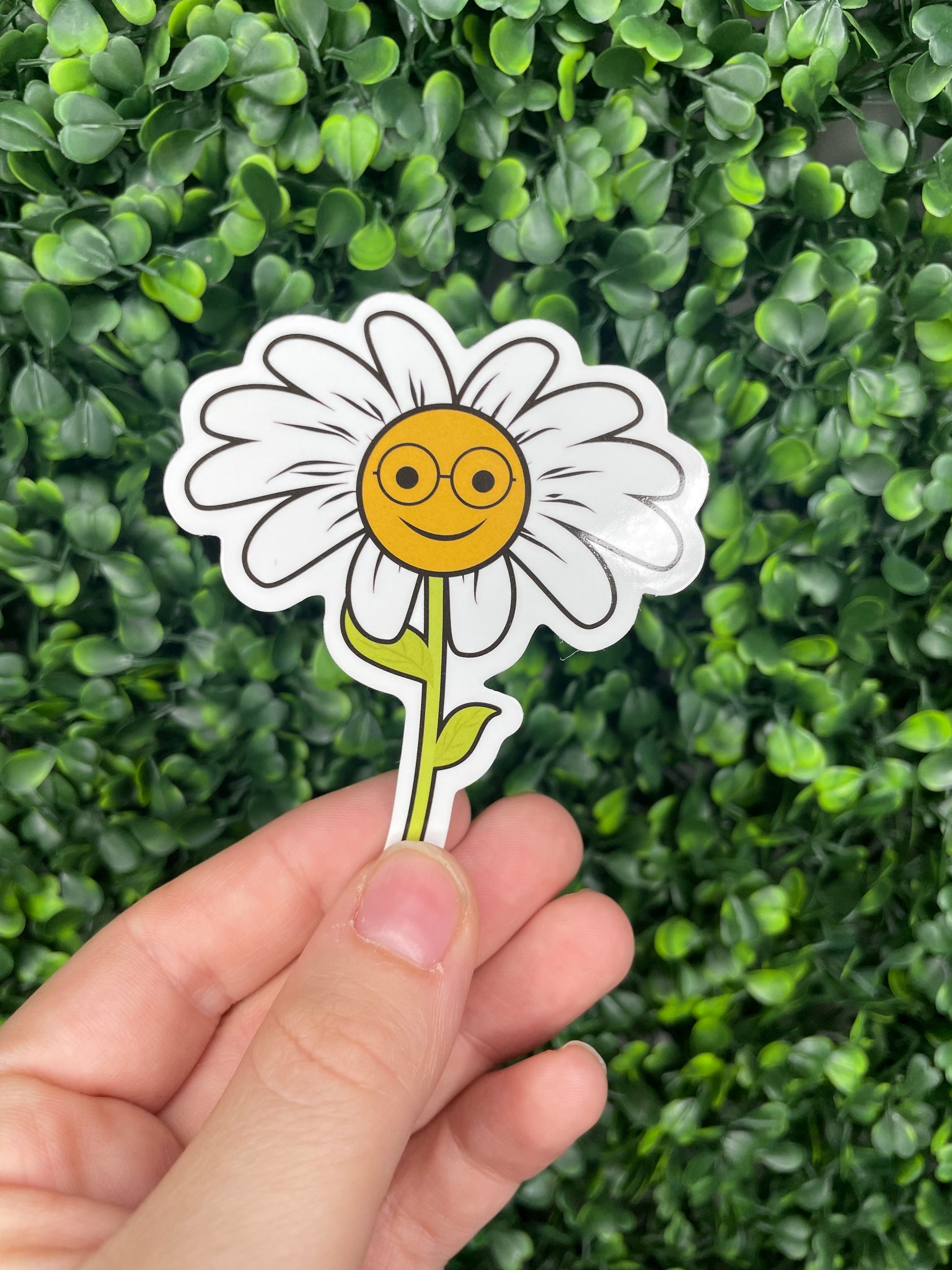 Daisy Smile Stem Sticker