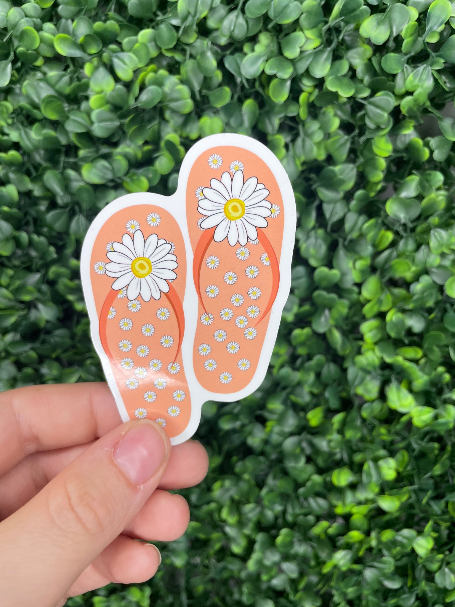 Daisy Flip Flop Sticker