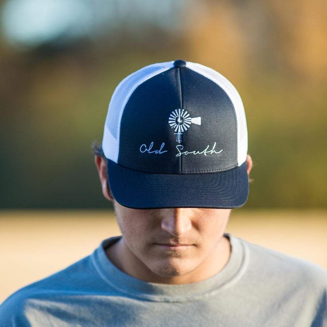 Old South Classic Trucker Hat - Navy/White