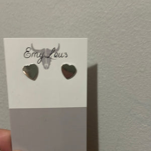 Simply Southern Silver Heart Studs