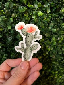 Cactus and Flower Sticker