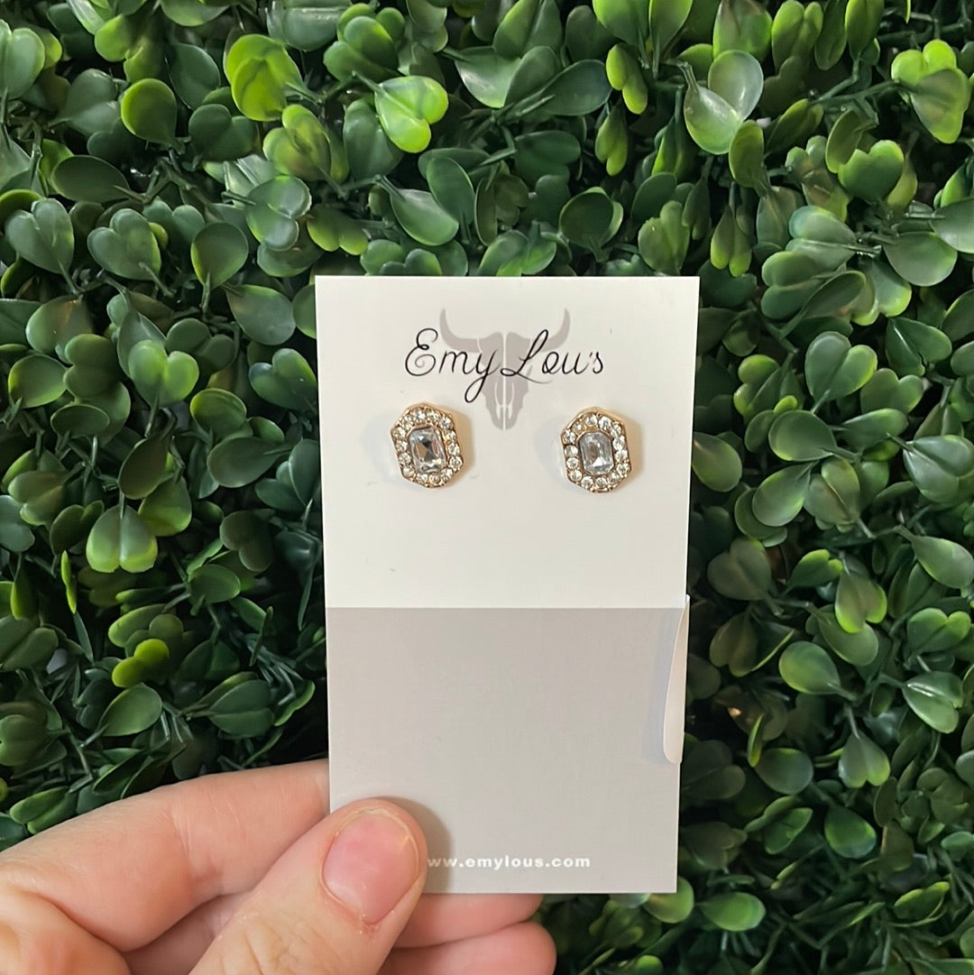 Simply Southern Diamond Octagon Studs