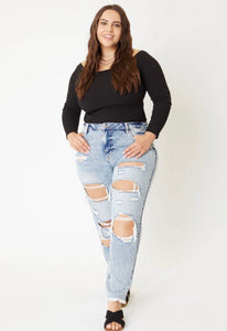 Kancan Juliet Ultra High Rise Mom Jeans (Plus Size)